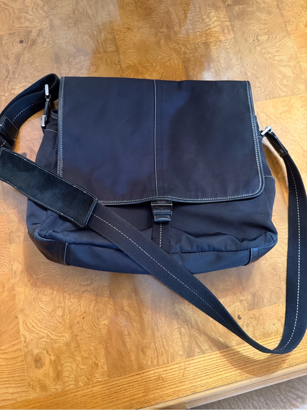 Coach Messenger Shoulder Bag/ Nylon & Leather Trim/ 05300